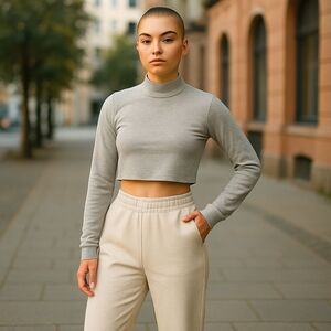 Aritizia TNA Cowl neck Long Sleeve Top